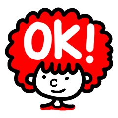 [LINEスタンプ] ハッピーでカラフルなアフロくん