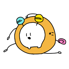 [LINEスタンプ] あめだまちゃんとどーなつくん 