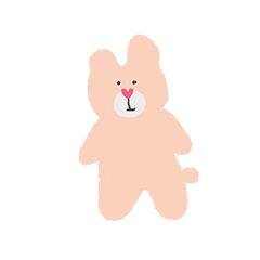 [LINEスタンプ] ハート鼻を持った動物友達 