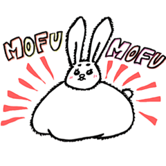 [LINEスタンプ] 太眉ぐうたらうさぎの日常(冬ver) 