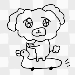 [LINEスタンプ] やる気がない透明のトイプー