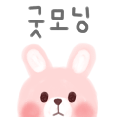 [LINEスタンプ] 素敵なウサギの毎日(韓國語)