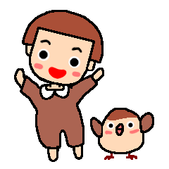 [LINEスタンプ] すずめちゃんと雀