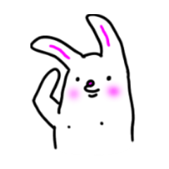 [LINEスタンプ] ちょこっとうさぎ 