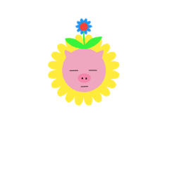 [LINEスタンプ] ひまわりブーブ