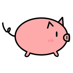 [LINEスタンプ] 丸いブタさんのマル