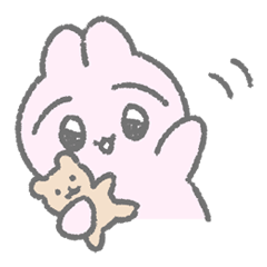 [LINEスタンプ] 日常会話うさぎ