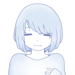 [LINEスタンプ] ゆううつしょうじょ 