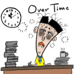 [LINEスタンプ] 疲れた会社員. 