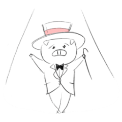 [LINEスタンプ] 優しめのブタさん 