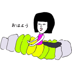 [LINEスタンプ] 味わいのある女の子