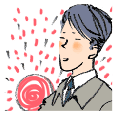 [LINEスタンプ] 投資大好き幸賀さん 