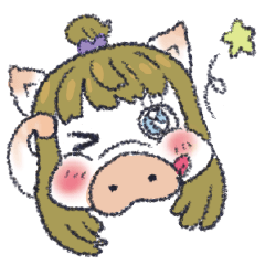 [LINEスタンプ] ブタ子ちゃん