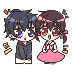 [LINEスタンプ] 宇佐ちゃんと夢空くん 