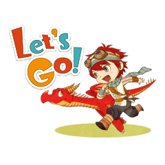 [LINEスタンプ] リトルドラゴンズカフェ 