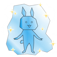 [LINEスタンプ] カチコチウサギ