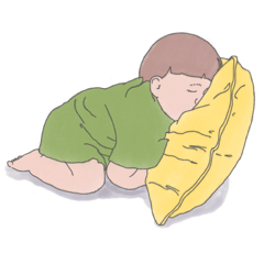 [LINEスタンプ] やっぱり眠たくて仕方がないの