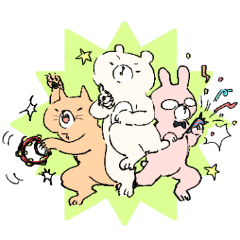 [LINEスタンプ] 日々を生き抜く、くまとなかまたち。 