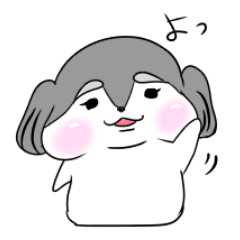 [LINEスタンプ] ぽちゃいぬれこ。のーまる