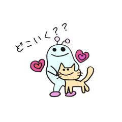 [LINEスタンプ] 水色ポーくんのほのぼの毎日 