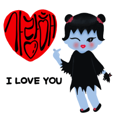 [LINEスタンプ] かわいいバンパイアの少女