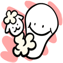 [LINEスタンプ] オバケとパカちゃん