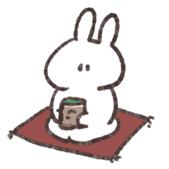 [LINEスタンプ] 雑な会話用うさぎ 