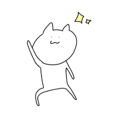 [LINEスタンプ] しろにゃん。