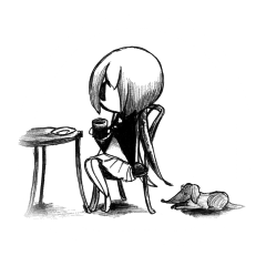[LINEスタンプ] 無口ちゃんの日常スタンプ 