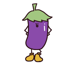 [LINEスタンプ] ナス太くん