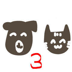[LINEスタンプ] かわいい犬猫 3