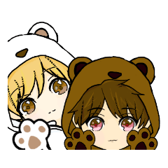 [LINEスタンプ] ちびっこくま君's
