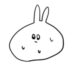 [LINEスタンプ] 汗かきうさぎと羊とその他 
