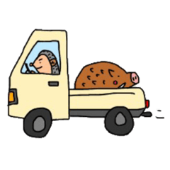 [LINEスタンプ] 五島弁で話すハリネズミまさおさん 