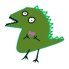 [LINEスタンプ] 小さい恐竜！ 
