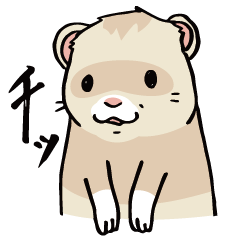 [LINEスタンプ] 実はいいやつ、「フェレット君」 