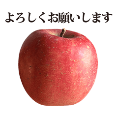 [LINEスタンプ] りんご と 敬語の画像（メイン）