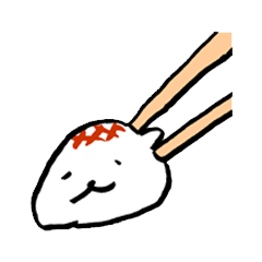 [LINEスタンプ] たべものちゃんの気持ち 