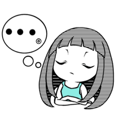 [LINEスタンプ] まったり少女 