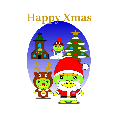 [LINEスタンプ] たびすぽんクリスマスVer.