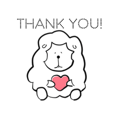 [LINEスタンプ] 感情の薄いもこもこ羊さん。
