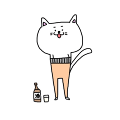 [LINEスタンプ] ももひきにゃ 