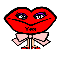 [LINEスタンプ] 大きい赤い口様