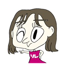 [LINEスタンプ] かわいいマイペースちゃん