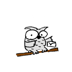 [LINEスタンプ] 手書きのフクロウくん 