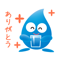 [LINEスタンプ] 大阪市水道局 ぴゅあら＆じゃぐ爺 