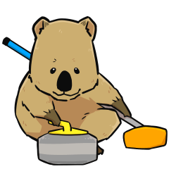 [LINEスタンプ] カーリングクアッカワラビー