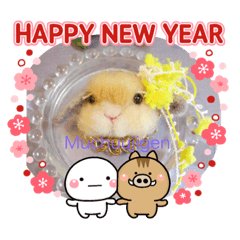 [LINEスタンプ] フェルトうさぎの♪うーちゃん