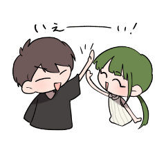 [LINEスタンプ] あかくんとみやこちゃん fetchpriority=high