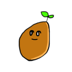 [LINEスタンプ] かきのきもち(タネたち)